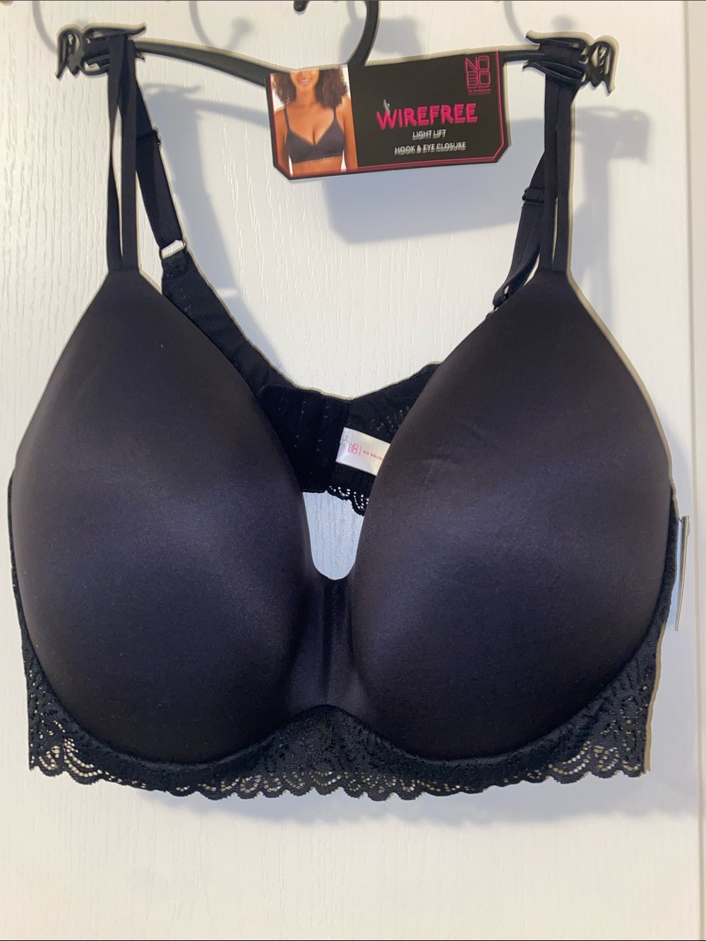 No Boundaries Black Wirefree Light Lift Lace Bra